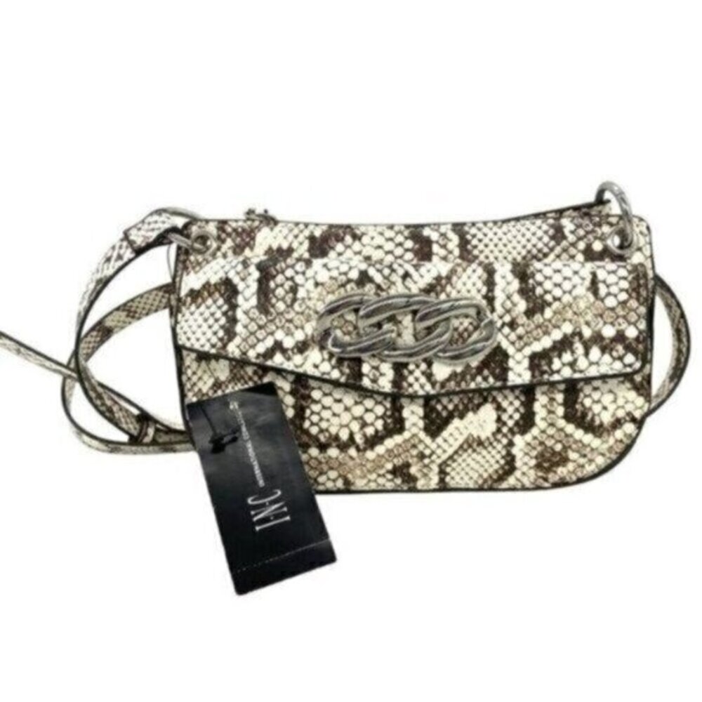INC International Concepts Emmory Python Print Crossbody Purse
